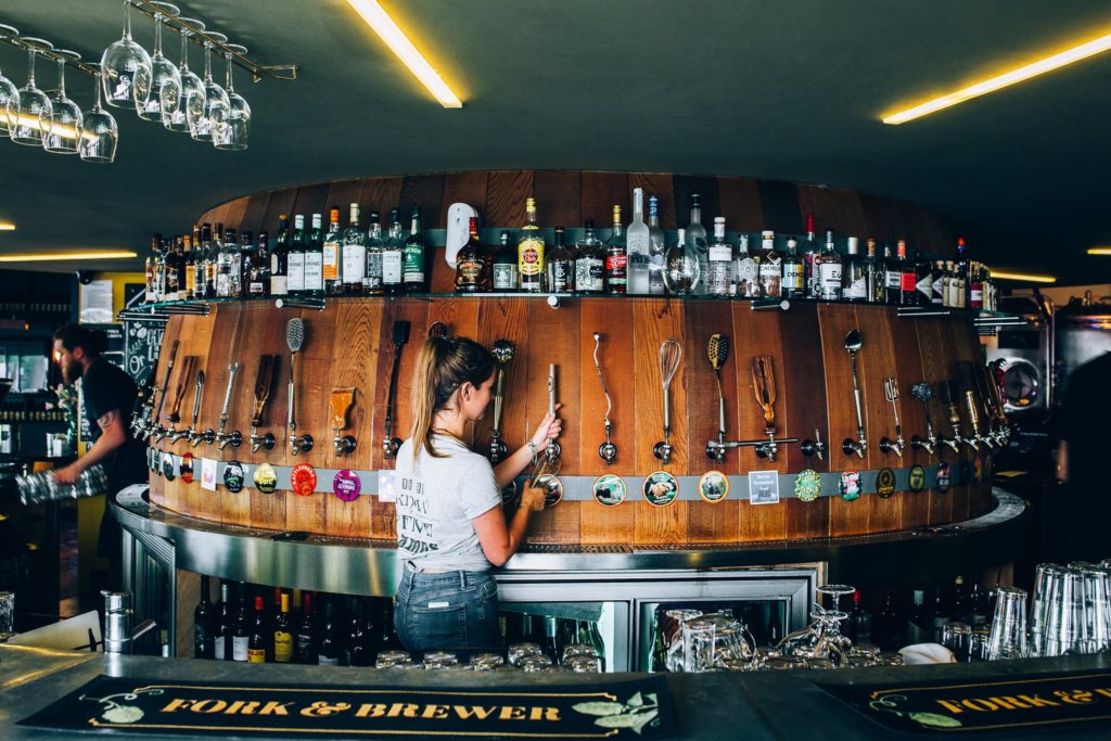 Fork and brewer taps